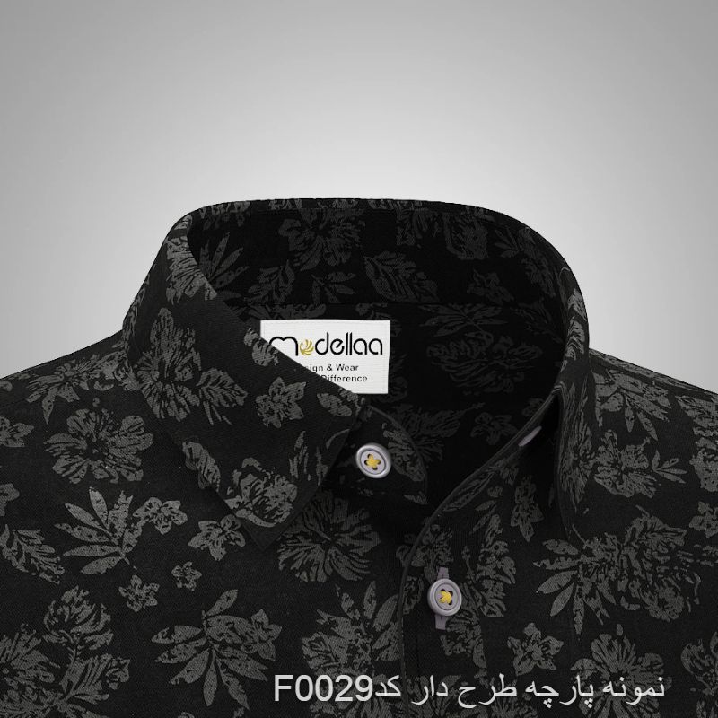 نمونه پارچه پیراهنی مردانه طرح دار کد F0029(جهت تست قبل از سفارش دوخت)
