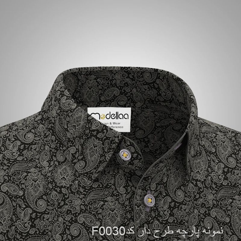 نمونه پارچه پیراهنی مردانه طرح دار کد F0030(جهت تست قبل از سفارش دوخت)