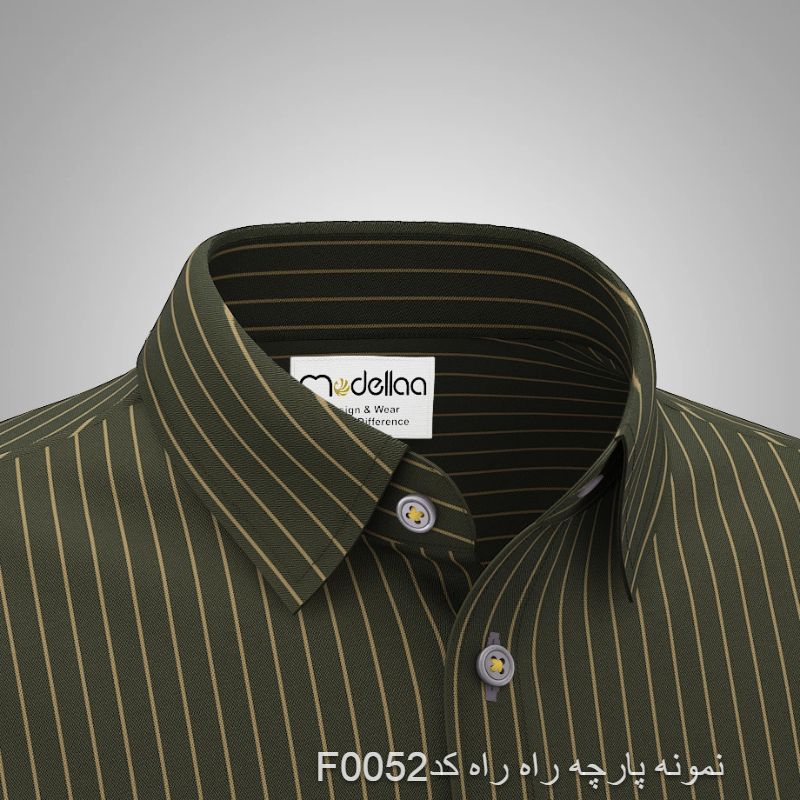 نمونه پارچه پیراهنی مردانه راه راه کد F0052(جهت تست قبل از سفارش دوخت)