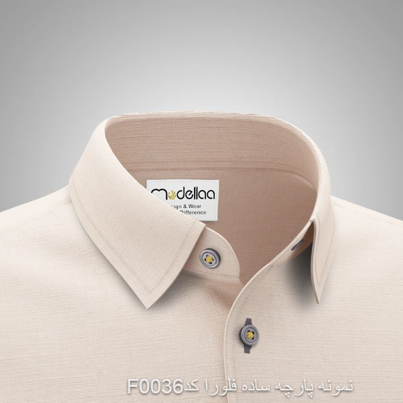 نمونه پارچه پیراهنی مردانه ساده فلورا کد F0036(جهت تست قبل از سفارش دوخت)