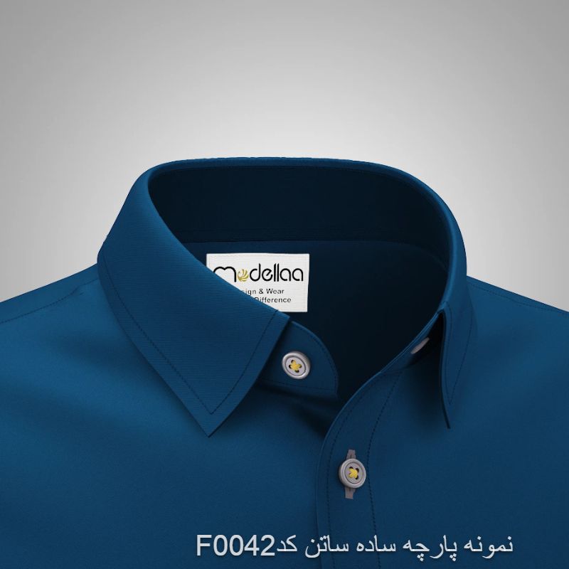 نمونه پارچه پیراهنی مردانه ساتن کد F0042(جهت تست قبل از سفارش دوخت)